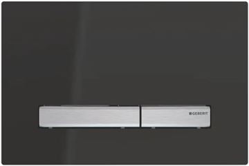 GEBERIT SIGMA 50 ovládací tlačítko pro dvě splachování, zinek/plast, chrom/černá