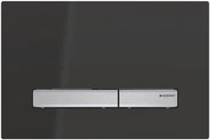 GEBERIT SIGMA 50 ovládací tlačítko pro dvě splachování, zinek/plast, chrom/černá