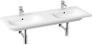 JIKA MIO-N dvojumyvadlo 130 cm, se 2 otvory pro baterie a přepadem