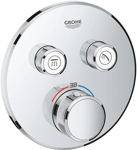 GROHE GROHTHERM SMARTCONTROL podomítková termostatická baterie, pro 2 spotřebiče, Water Saving, chrom 29119000 Obrázek - Hlavní obrázek