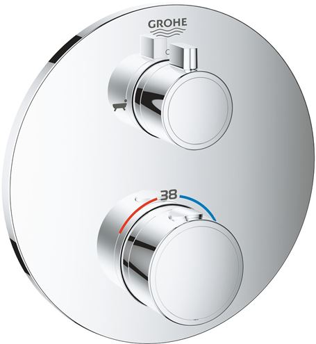 GROHE GROHTHERM vanová podomítková termostatická baterie, pro 2 spotřebiče, chrom 24077000 Obrázek - Hlavní obrázek