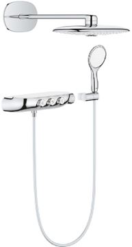 GROHE RAINSHOWER SMARTCONTROL DUO 360 sprchový set s termostatickou baterií, horní sprcha, ruční sprcha se 2 proudy, hadice, držák, chrom