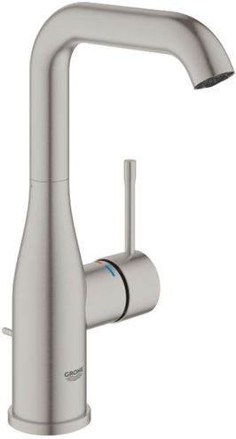 GROHE ESSENCE NEW umyvadlová stojánková baterie, s odtokovou soupravou, Water Saving, supersteel 32628DC1 Obrázek - Hlavní obrázek