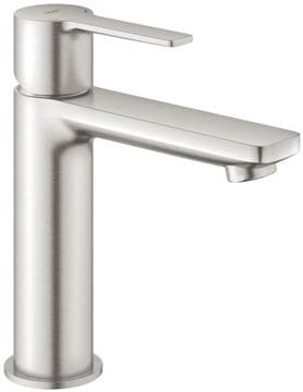 GROHE LINEARE umyvadlová stojánková baterie, s odtokovou soupravou, supersteel