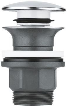 GROHE umyvadlová výpust, click-clack, s přepadem, chrom