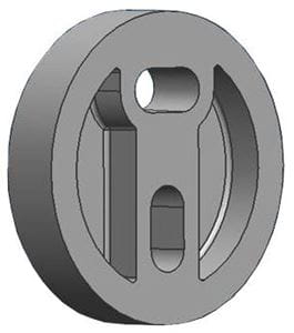 CONCEPT 100 distanční podložka 30,54mm, chrom