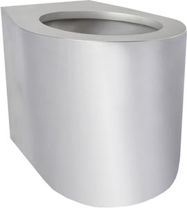 AZP BRNO stacionární WC, spodní odpad, nerez