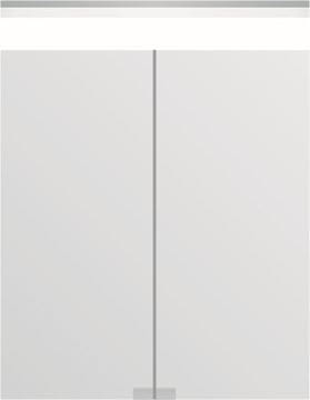 TIMERA GASPRA HSGV zrcadlová skříňka vestavná 60x74,7x15 cm, osvětlení, s vypínačem a el. zásuvkou, hliník, stříbrná