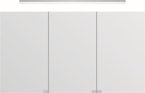 TIMERA GASPRA HSGV zrcadlová skříňka vestavná 120x74,7x15 cm, osvětlení, s vypínačem a el. zásuvkou, hliník, stříbrná