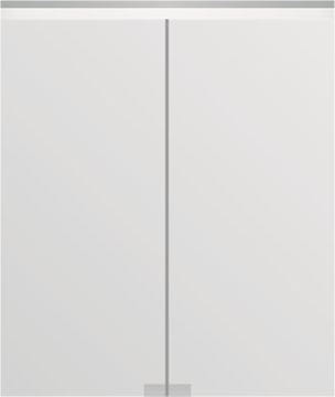 TIMERA SENTA HSSN zrcadlová skříňka 60x70,7x21,7 cm, osvětlení, s vypínačem a el. zásuvkou, hliník, stříbrná