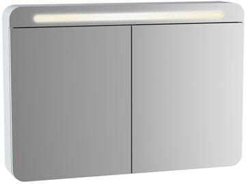 VITRA SENTO zrcadlová skříňka 100x70x15 cm, osvětlení, s vypínačem, MDF, white mat
