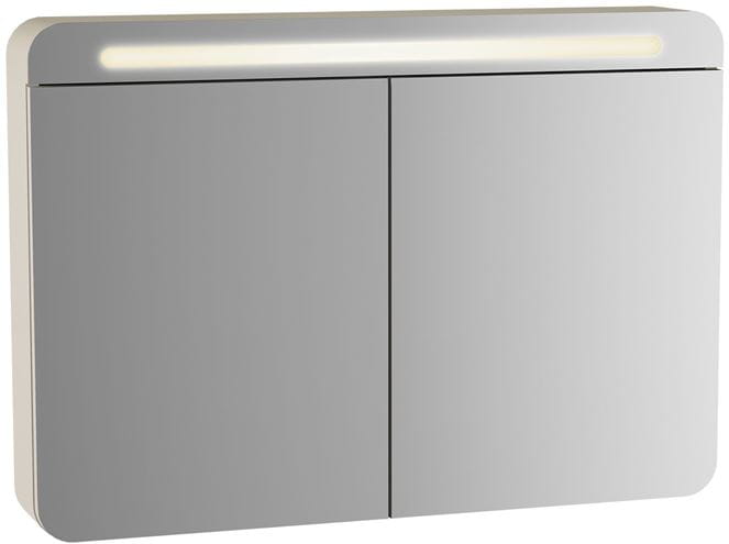 VITRA SENTO zrcadlová skříňka 100x70x15 cm, osvětlení, s vypínačem, matt anthracite 61683 Obrázek - Hlavní obrázek