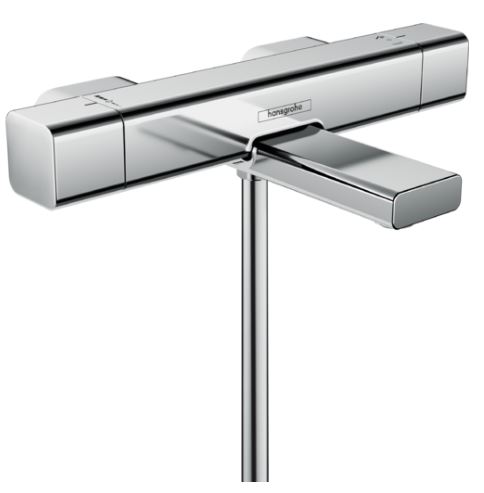 HANSGROHE ECOSTAT E vanová nástěnná termostatická baterie, s přepínačem, chrom 15774000 Obrázek - Hlavní obrázek