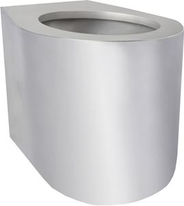 AZP BRNO stacionární WC, spodní odpad, nerez