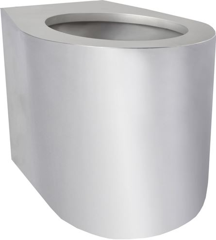 AZP BRNO stacionární WC, spodní odpad, nerez AUZ 04 Obrázek - Hlavní obrázek