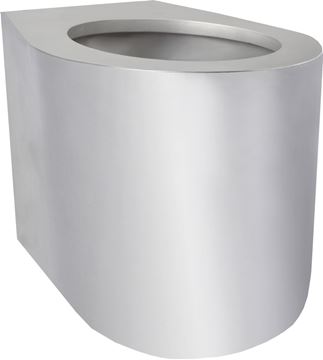 AZP BRNO stacionární WC, spodní odpad, nerez