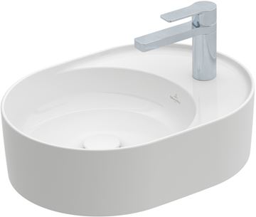 VILLEROY & BOCH COLLARO umyvadlo na desku 51 cm, s otvorem pro baterii, bez přepadu, CeramicPlus, alpská bílá 4A1551R1 Obrázek - fotka