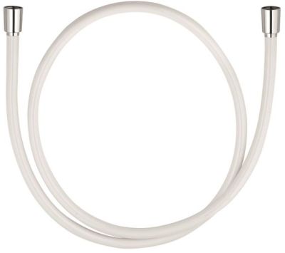 KLUDI SUPARAFLEX SILVER/WHITE sprchová hadice 1600 mm, hladká, s ochranou proti překroucení, plast, bílá/chrom 6107291-00 Obrázek - Hlavní obrázek