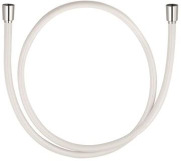 KLUDI SUPARAFLEX SILVER/WHITE sprchová hadice 1600 mm, hladká, s ochranou proti překroucení, plast, bílá/chrom