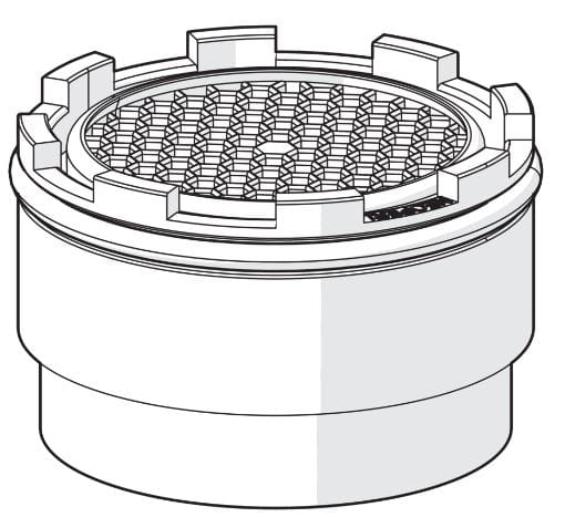 HANSA perlátor M18,5x1, vnější závit, integrovaný  59913366 Technický nákres