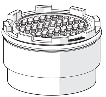 HANSA perlátor M18,5x1, vnější závit, integrovaný  59913366 Technický nákres