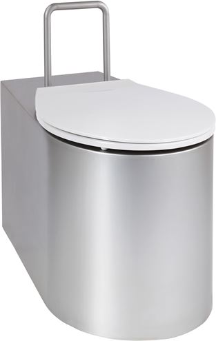 AZP BRNO bezbariérové stacionární WC, se sedátkem, spodní odpad, nerez AUZ 02 INV Obrázek - Hlavní obrázek