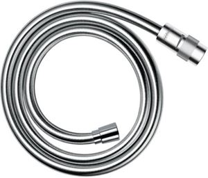 HANSGROHE ISIFLEX sprchová hadice 1250 mm, hladká, s ochranou proti překroucení a zlomení, s regulací průtoku, plast, chrom