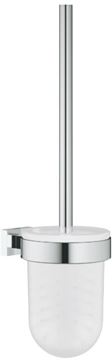 GROHE ESSENTIALS CUBE WC štětka, nástěnná, sklo, chrom
