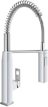 GROHE EUROCUBE dřezová baterie, s flexi ramínkem a sprškou, chrom