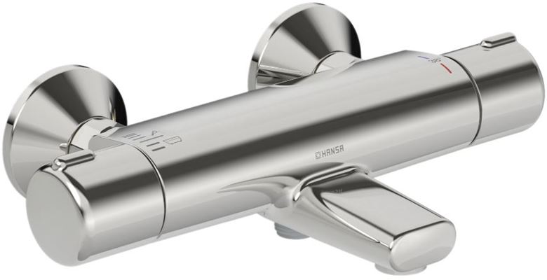 HANSA MICRA vanová nástěnná termostatická baterie, s přepínačem, chrom 58162171 Obrázek - Hlavní obrázek