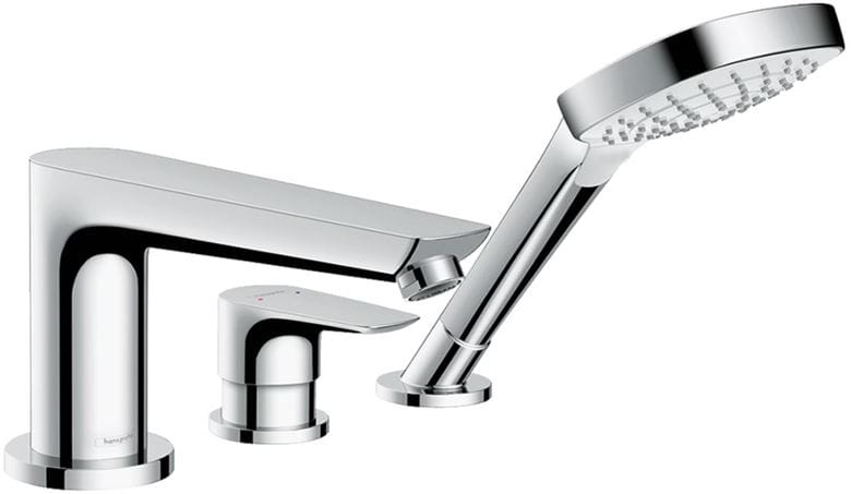 HANSGROHE TALIS E baterie na okraj vany, 3-otvorová, se sprchovou soupravou, chrom 71731000 Obrázek - Hlavní obrázek