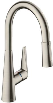 HANSGROHE TALIS M51 2JET dřezová baterie, s vytahovací sprškou, nerez