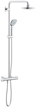 GROHE EUPHORIA SYSTEM 180 sprchový set s termostatickou baterií, horní sprcha, ruční sprcha, tyč, hadice, chrom