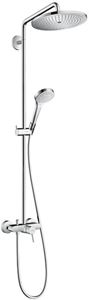 HANSGROHE CROMA SELECT S SHOWERPIPE 280 sprchový set s baterií, horní sprcha, ruční sprcha se 3 proudy, chrom