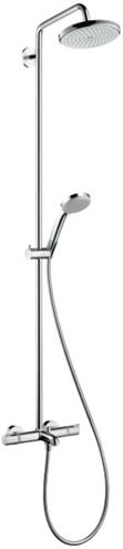 HANSGROHE CROMA SHOWERPIPE 220 vanová termostatická baterie, s horní a ruční sprchou se 4 proudy, chrom 27223000 Obrázek - Hlavní obrázek