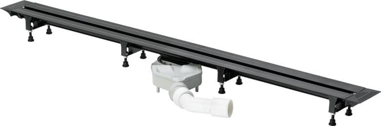 VIEGA ADVANTIX VARIO 4966.10 sprchový žlab 1200 mm, do prostoru, boční odtok DN 50, bez roštu, plast 721671 Obrázek - Hlavní obrázek