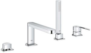 GROHE PLUS baterie na okraj vany, 4-otvorová, s přepínačem, se sprchovou soupravou, chrom