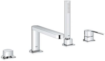 GROHE PLUS baterie na okraj vany, 4-otvorová, s přepínačem, se sprchovou soupravou, chrom