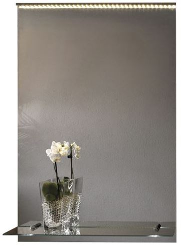 AMIRRO ORION OP zrcadlo 50x70 cm, s osvětlením, s poličkou 901-374 Obrázek - fotka