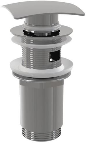 CONCEPT umyvadlová výpust, click-clack, s přepadem, chrom PT100393 Obrázek - Hlavní obrázek