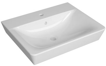 CONCEPT 100 umyvadlo 60 cm, s otvorem pro baterii a přepadem, alpská bílá