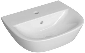 CONCEPT 100 umývátko 44,5 cm, s otvorem pro baterii a přepadem, alpská bílá