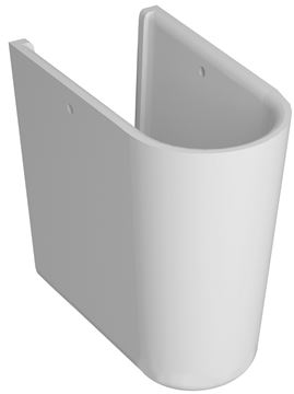 CONCEPT 100 polosloup pro umyvadlo, HygieneGlaze, alpská bílá