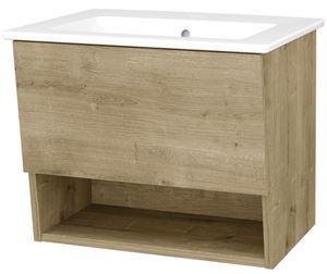CONCEPT 400 skříňka pod umyvadlo 56x48,5x48 cm, 1 zásuvka, 1 police, Push-open, dub arlington