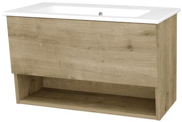 CONCEPT 400 skříňka pod umyvadlo 76x48,5x48 cm, 1 zásuvka, 1 police, Push-open, dub arlington