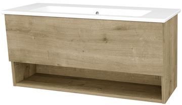 CONCEPT 400 skříňka pod umyvadlo 96x48,5x48 cm, 1 zásuvka, 1 police, Push-open, dub arlington