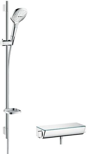 HANSGROHE RAINDANCE SELECT E 120 sprchový set s termostatickou baterií, ruční sprcha se 3 proudy, tyč, hadice, bílá/chrom 27039400 Obrázek - Hlavní obrázek