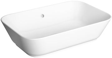 VITRA GEO umyvadlová mísa 59,5 cm, s přepadem, broušená, VitrAhygiene