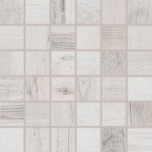 RAKO SALOON mozaika 30x30(5x5) cm, lepená na síti, mat, bílošedá