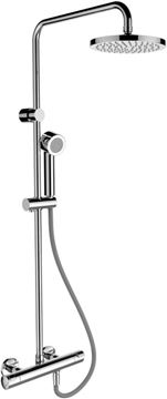 LAUFEN CITYPRO prchový set s termostatickou baterií, horní sprcha, ruční sprcha se, tyč, hadice, chrom